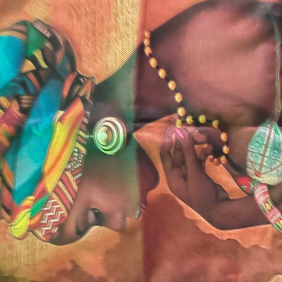 Africa themed Pillow covers, 18 x 18, 70% linen, vibrant colors, set of 4 - Picture 7 of 12